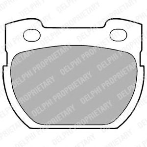 Тормозные колодки DELPHI LP777