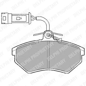 Тормозные колодки DELPHI LP884