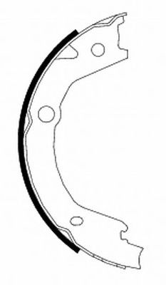 Тормозные колодки ручника HELLA 8DA 355 050-061