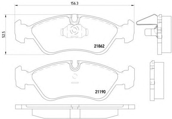 Тормозные колодки HELLA 8DB 355 007-761