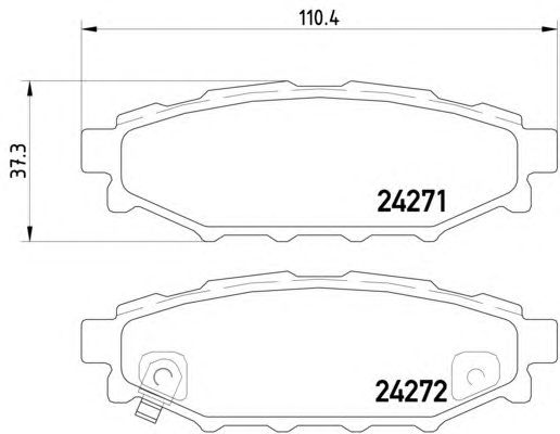 Тормозные колодки HELLA 8DB 355 012-261
