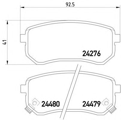 Тормозные колодки HELLA 8DB 355 006-581
