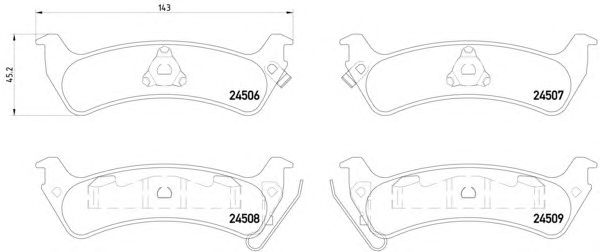 Тормозные колодки HELLA 8DB 355 013-091
