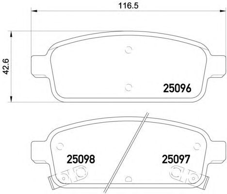 Тормозные колодки HELLA 8DB 355 015-221