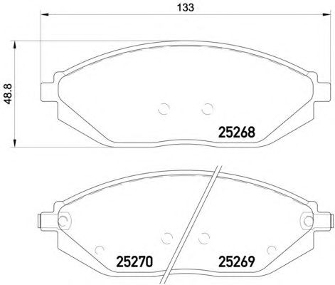 Гальмівні колодки HELLA 8DB 355 015-771