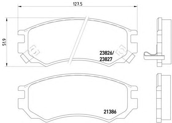 Тормозные колодки HELLA 8DB 355 017-061