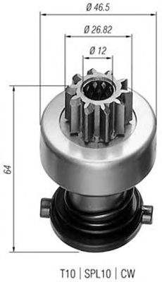 Бендикс стартера MAGNETI MARELLI 940113020194