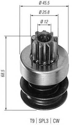 Бендикс стартера MAGNETI MARELLI 940113020407