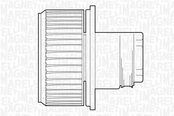 Вентилятор отопителя MAGNETI MARELLI 069412523010