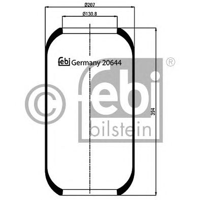 Пневмоподушка подвески FEBI BILSTEIN 20644