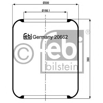 Пневмоподушка подвески FEBI BILSTEIN 20662