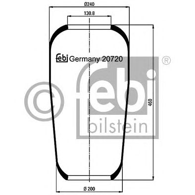 Пневмоподушка подвески FEBI BILSTEIN 20720