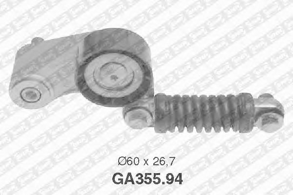 Натяжной ролик поликлинового ремня SNR GA355.94