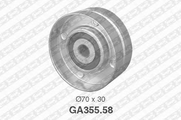 Направляющий / паразитный ролик поликлинового ремня SNR GA355.58