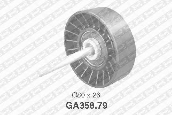 Направляющий / паразитный ролик  поликлинового ремня SNR GA358.79