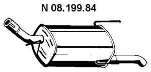 Глушитель EBERSPACHER 08.199.84