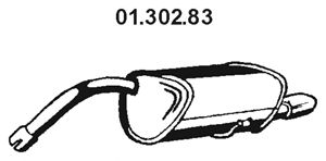 Глушитель EBERSPACHER 01.302.83