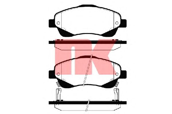 Тормозные колодки NK 224562