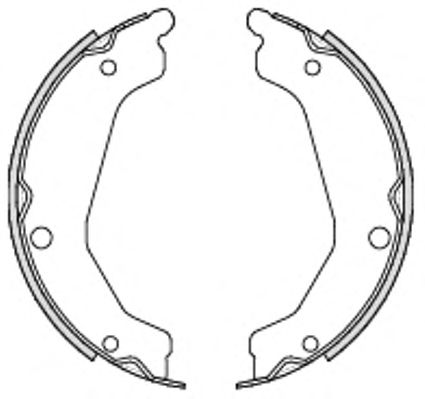 Тормозные колодки ручника REMSA 4694.00