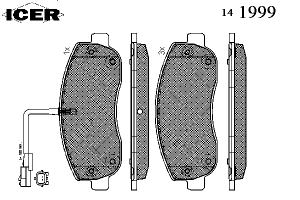 Тормозные колодки ICER 141999