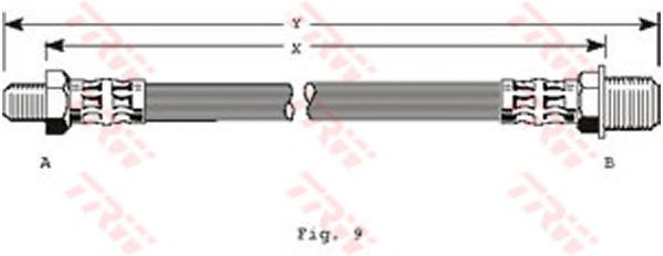 Тормозной шланг TRW PHC165