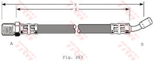 Тормозной шланг TRW PHD147