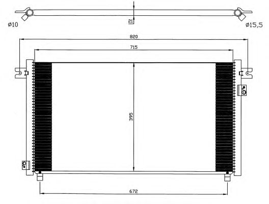 Радиатор кондиционера NRF 35574