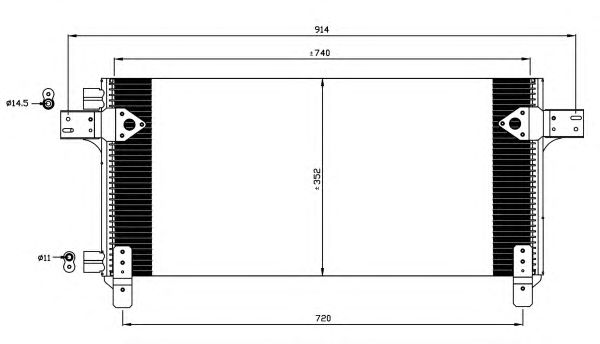 Радиатор кондиционера NRF 35620