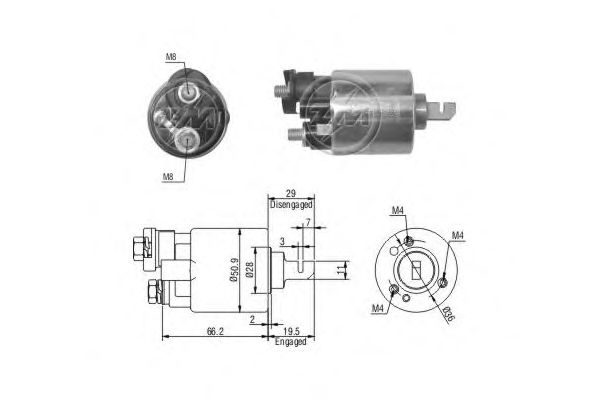 Втягивающее реле ERA ZM608