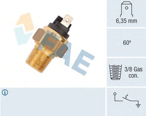 Датчик температуры охлаждающей жидкости FAE 35960