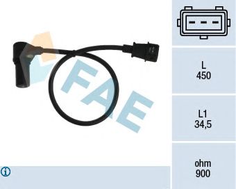 Датчик положения коленвала, распредвала FAE 79074