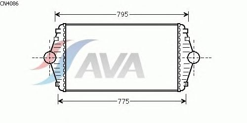 Интеркулер AVA QUALITY COOLING CN4086