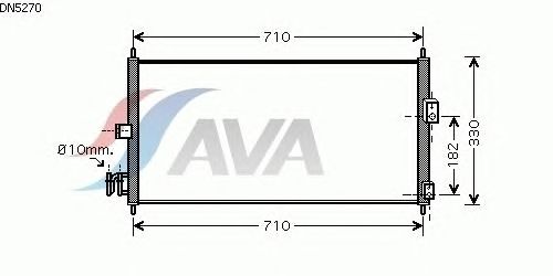 Радиатор кондиционера AVA QUALITY COOLING DN5270