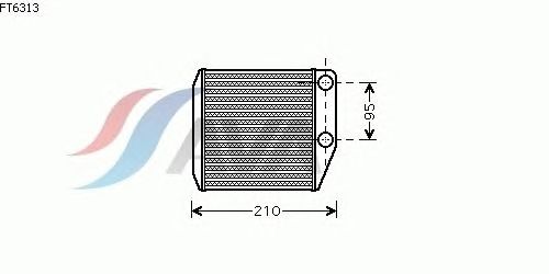 Радиатор отопителя AVA QUALITY COOLING FT6313