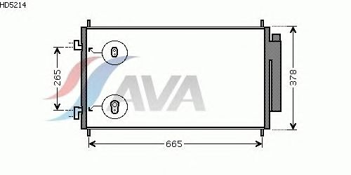 Радиатор кондиционера AVA QUALITY COOLING HD5214