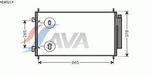 Радиатор кондиционера AVA QUALITY COOLING HDA5214