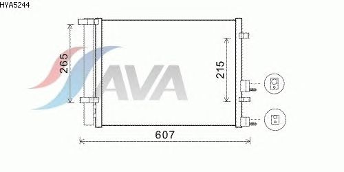 Радиатор кондиционера AVA QUALITY COOLING HYA5244