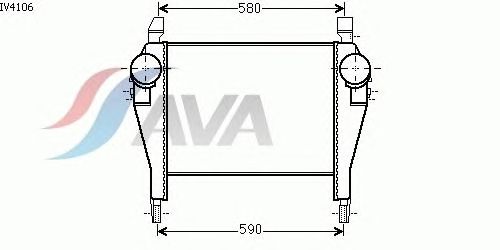 Интеркулер AVA QUALITY COOLING IV4106