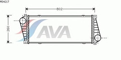 Интеркулер AVA QUALITY COOLING MS4217
