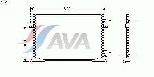 Радіатор кондиціонера AVA QUALITY COOLING RT5400