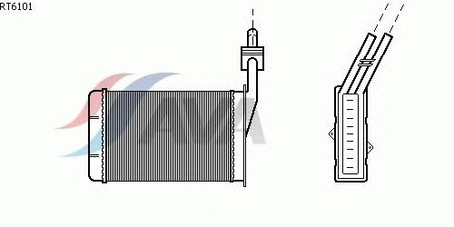 Радиатор отопителя AVA QUALITY COOLING RT6101