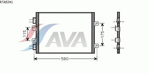 Радиатор кондиционера AVA QUALITY COOLING RTA5341