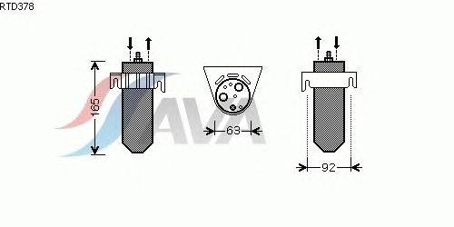 Осушитель кондиционера AVA QUALITY COOLING RTD378