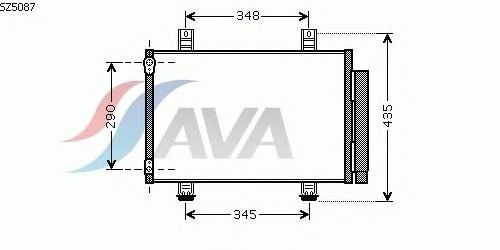 Радиатор кондиционера AVA QUALITY COOLING SZ5087