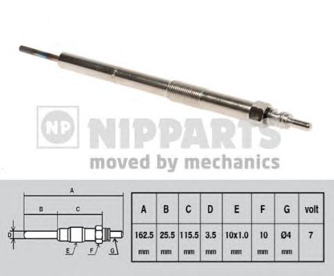 Свеча накала NIPPARTS N5711033
