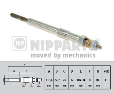 Свеча накала NIPPARTS N5718004