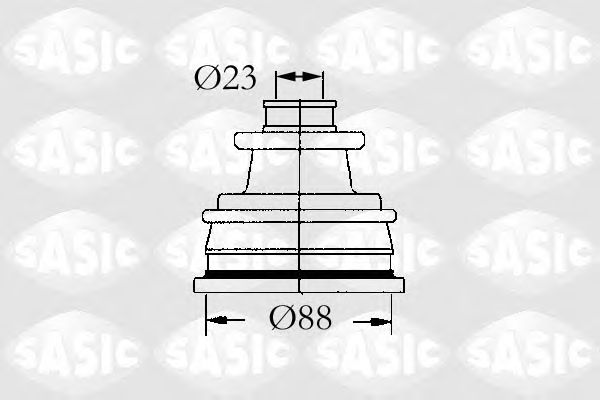 Комплект пыльника ШРУСа SASIC 4003429