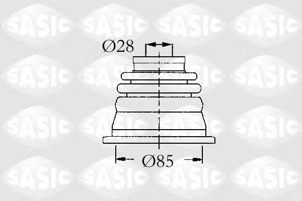 Комплект пыльника ШРУСа SASIC 4003451