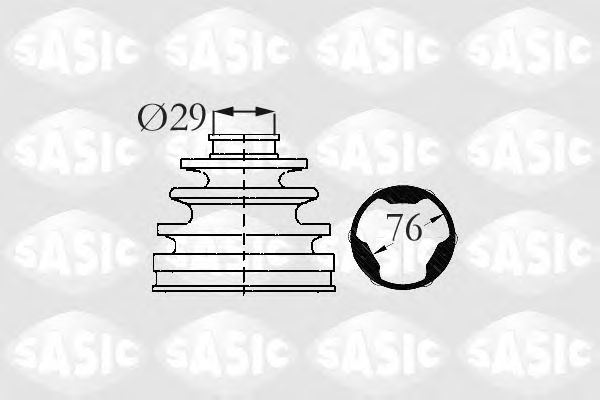Комплект пыльника ШРУСа SASIC 2873883