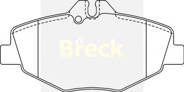 Тормозные колодки BRECK 23743 00 701 10